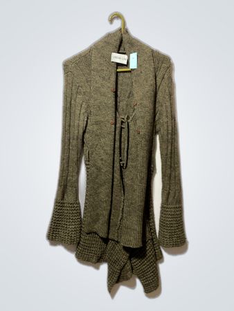 Olive Green Knit Cardigan