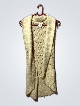 Cream Knit Vest