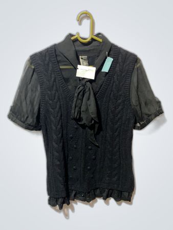 Black Knit Top