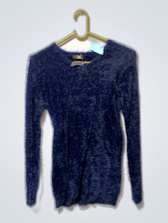 Blue Fuzzy Sweater