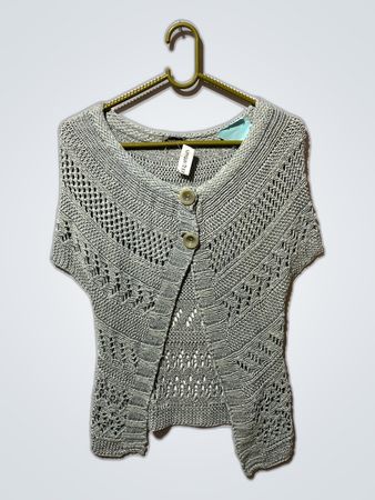 Gray Knit Vest