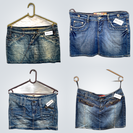 Vintage Denim Mini Skirts