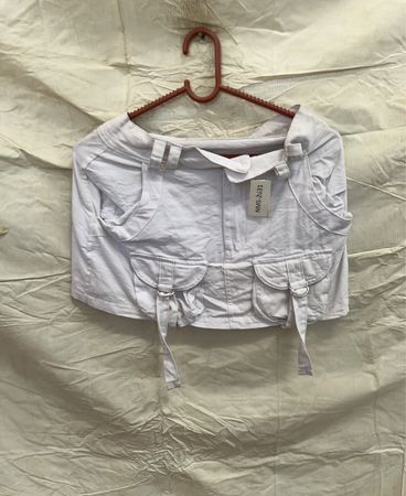 White Crop Top