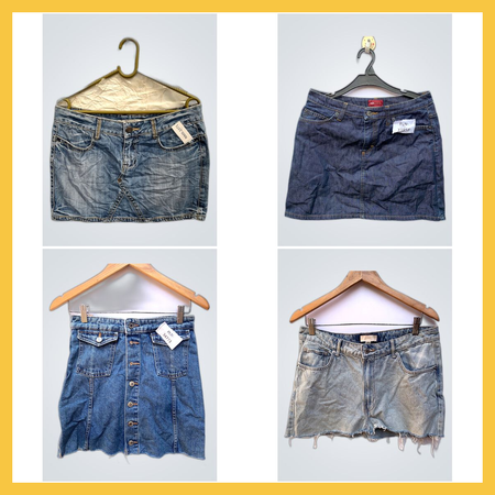 Basic Denim Skirts Set(FV 566)