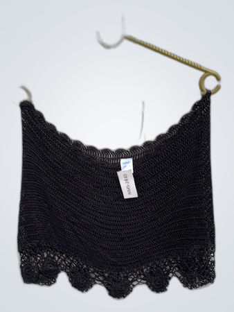 Black Crochet Top
