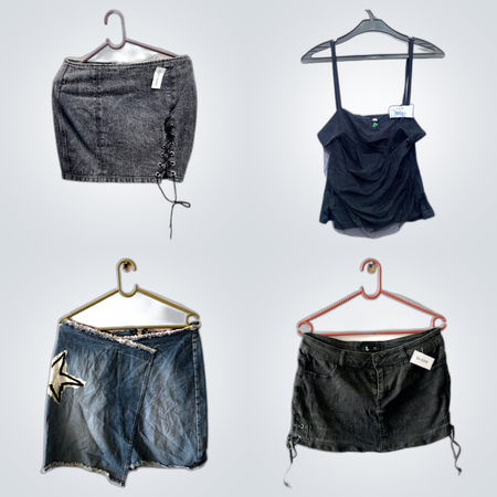 Casual Tops +Mini Skirts Collection Mic (FV-012)