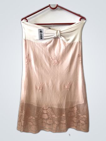 Pink and White Dress