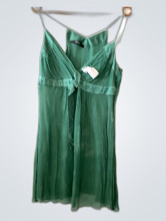 Green Spaghetti Strap Dress