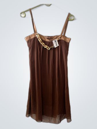 Brown Sleeveless Dress