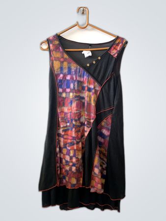 Black and Multicolor Dress