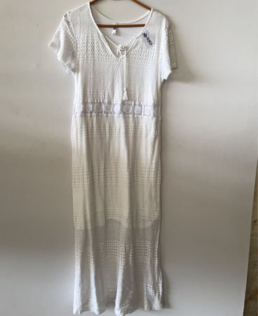 White Lace Maxi Dress