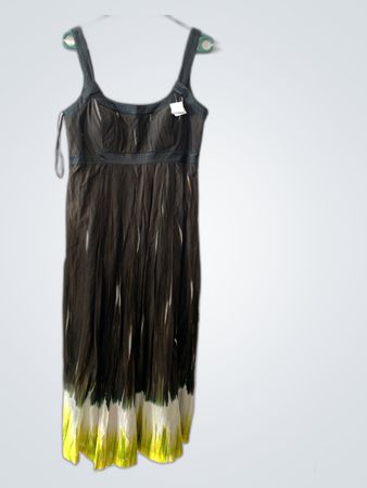Black and Yellow Tie-Dye Dress