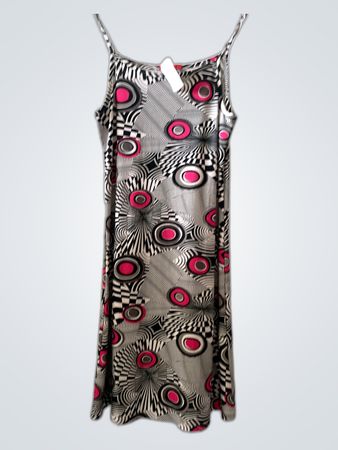 Dress with Optical Pattern