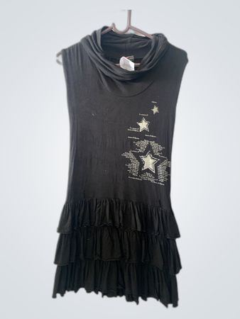 Black Ruffled Dress