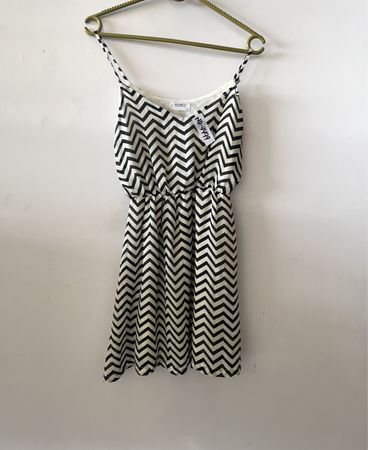 ROMEO Chevron Pattern Dress