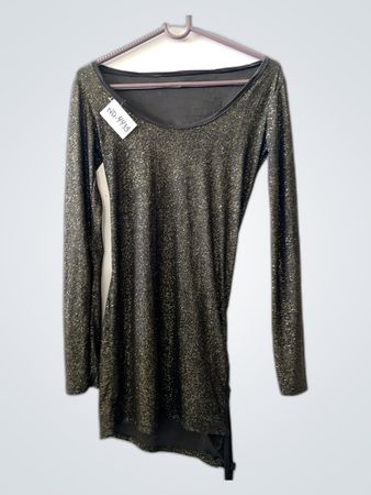 Long-Sleeve Glitter Top