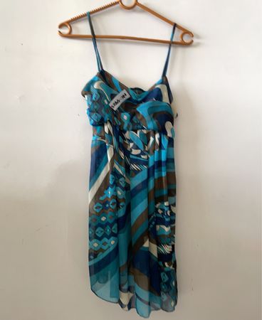 Blue Patterned Dress
