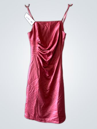 Mariposa Pink Satin Dress