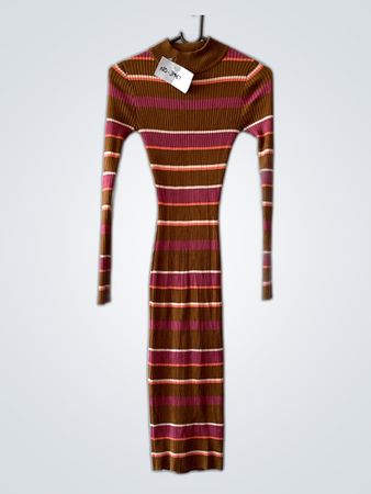 Striped Long Sleeve Dress