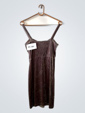 Brown Velvet Dress