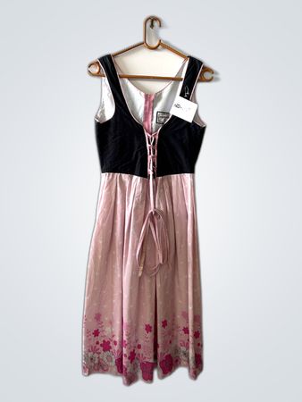 Unbranded Floral Lace-up Midi Dress