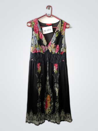 Floral Black Maxi Dress