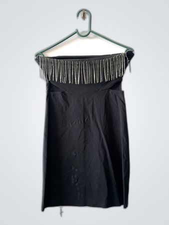 Black Fringed Dress