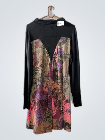 Long-Sleeve Floral Dress