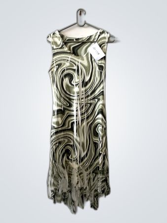 Green Marble Pattern Dress
