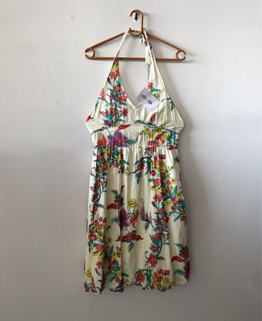 Floral Halter Neck Dress