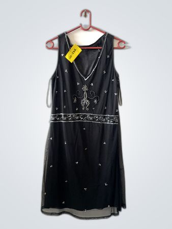 Black Embroidered Dress