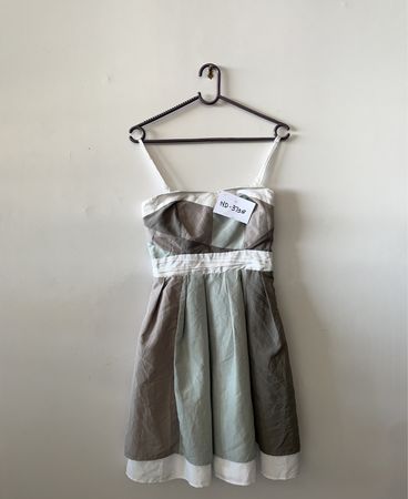 Dress with Colorblock Design