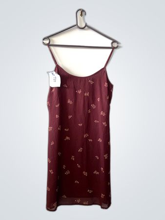 Maroon Floral Dress