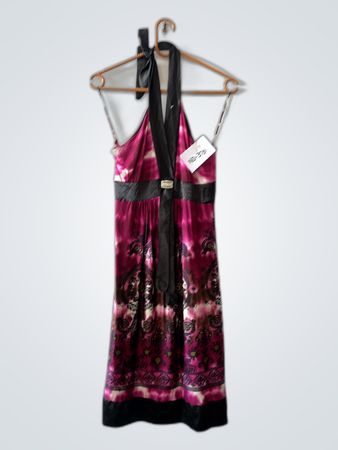 Pink and Black Tie-Dye Dress