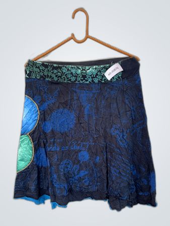 Desigual Blue Floral Skirt