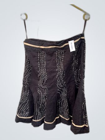 Black Skirt with White Dots