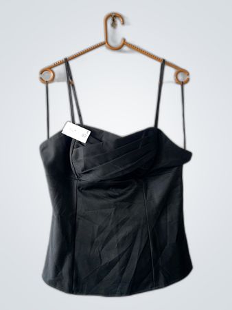 Black Satin Top
