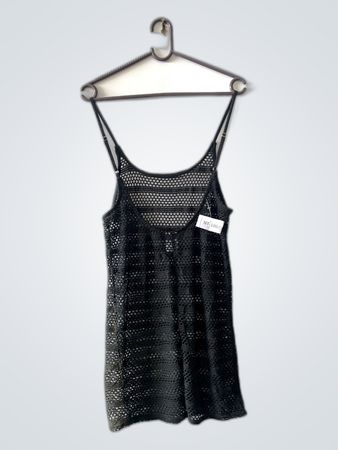 Black Crochet Tank Top