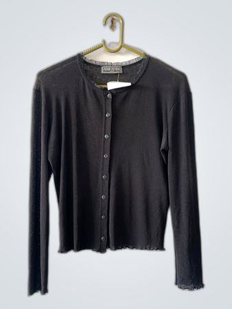 Plein Futur Gray Long-Sleeve Top