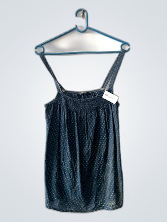 Blue Polka Dot Tank Top