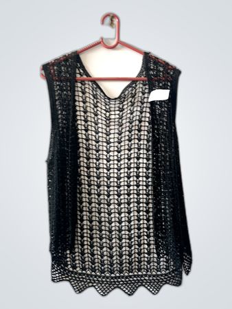Black Crochet Top