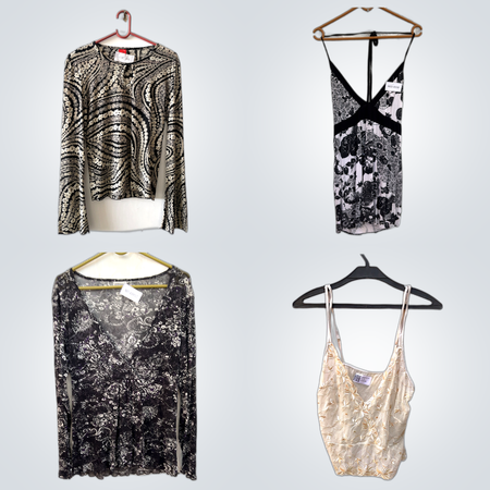 Striped Shirts +Tops Set (FV 433)