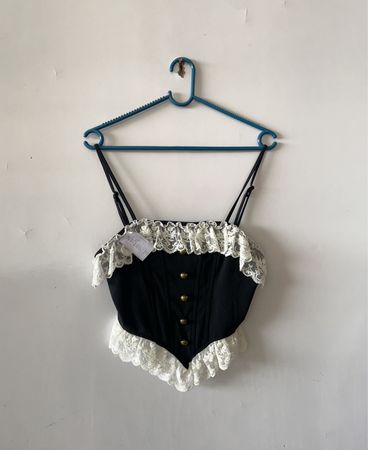 Unbranded Black Lace Corset Bustier