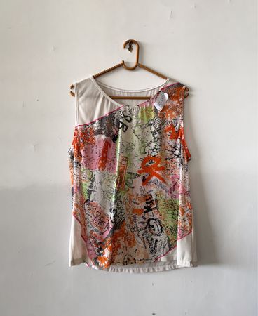 Blouse with Abstract Pattern