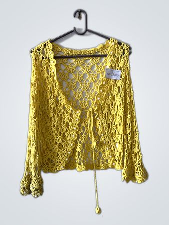 Yellow Crochet Top