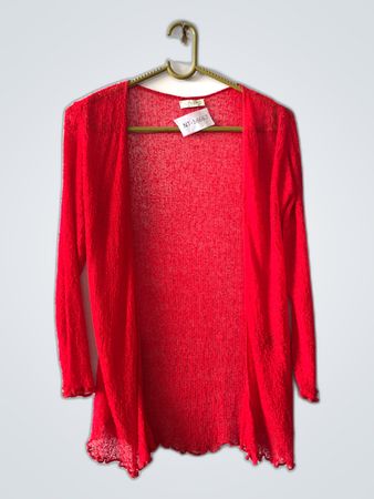 Red Ikat Cardigan