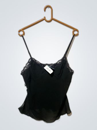 Black Lace Trim Camisole
