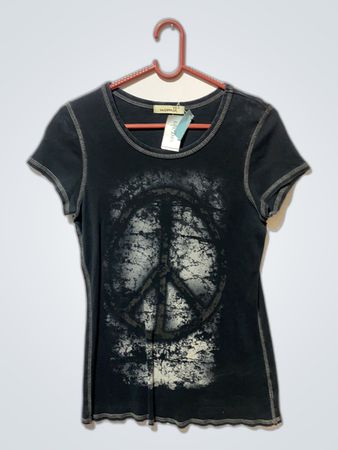 Black Peace Sign T-Shirt