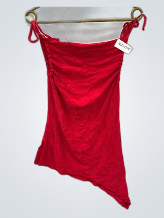 Red Tie Strap Dress