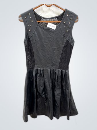 Gray Dress with Lace Details